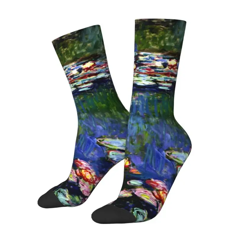 

Крутые мужские носки с водяными лилиями от Claude Monet, классические носки унисекс, теплые дышащие носки с 3D принтом, современная живопись, художественные носки для экипажа