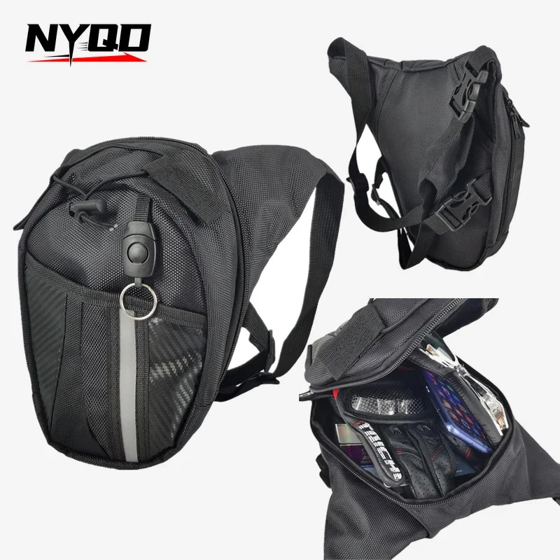 Motorcycle Drop Waist Leg Bag  Motorbike Waterproof Tactical Travel Mobile Phone Purse Fanny Pack Bags Thigh Belt Hip Bum