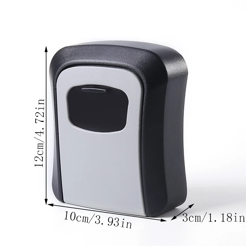 Wall Mounted Key Holder, Password Lock, Waterproof 4-Digit Password Storage Box, Easy To Install, Safe For Home/Office Use