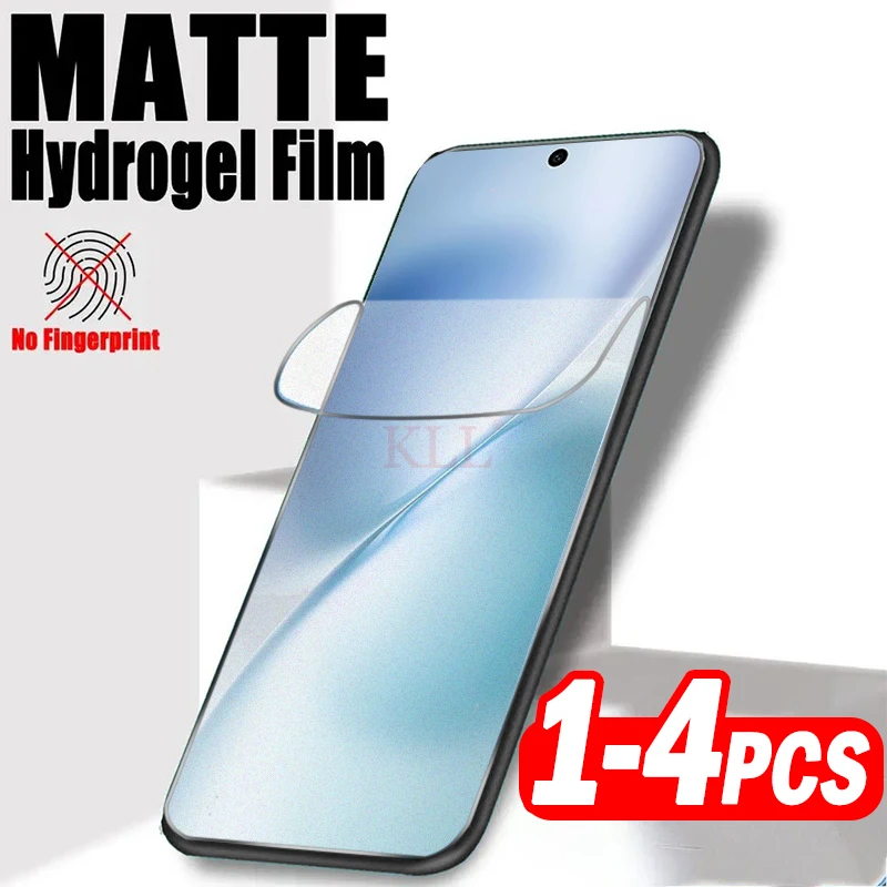 

1-4pcs Matte Hydrogel Film For Vivo X200 Pro mini X200s X100s X80 Litre X70 Screen Protectors for iQOO 13 12 11 11s Soft Film