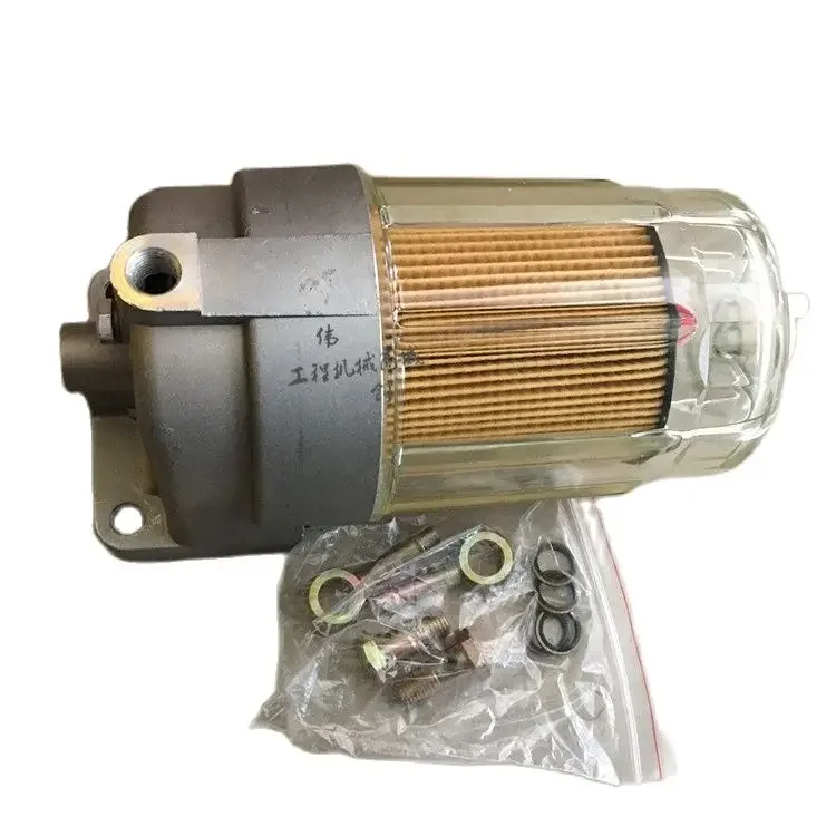 

For excavator Kobelco SK200/210/230/250/260-8 super 8 oil-water separator assembly diesel filter element assembly