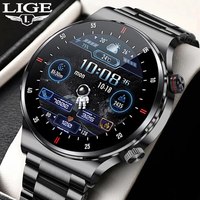 LIGE ECG+PPG Bluetooth Call Smart Watch Men 2023 Sports Bracelet NFC Waterproof Custom Watch Face Men SmartWatch For IOS Android