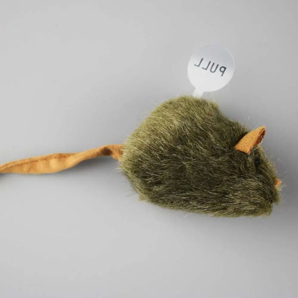 Funny Simulation Mouse Cat Bite Resistance Automatic Chirping Mouse Cat Relieve Boredom Soft Mice Pet
