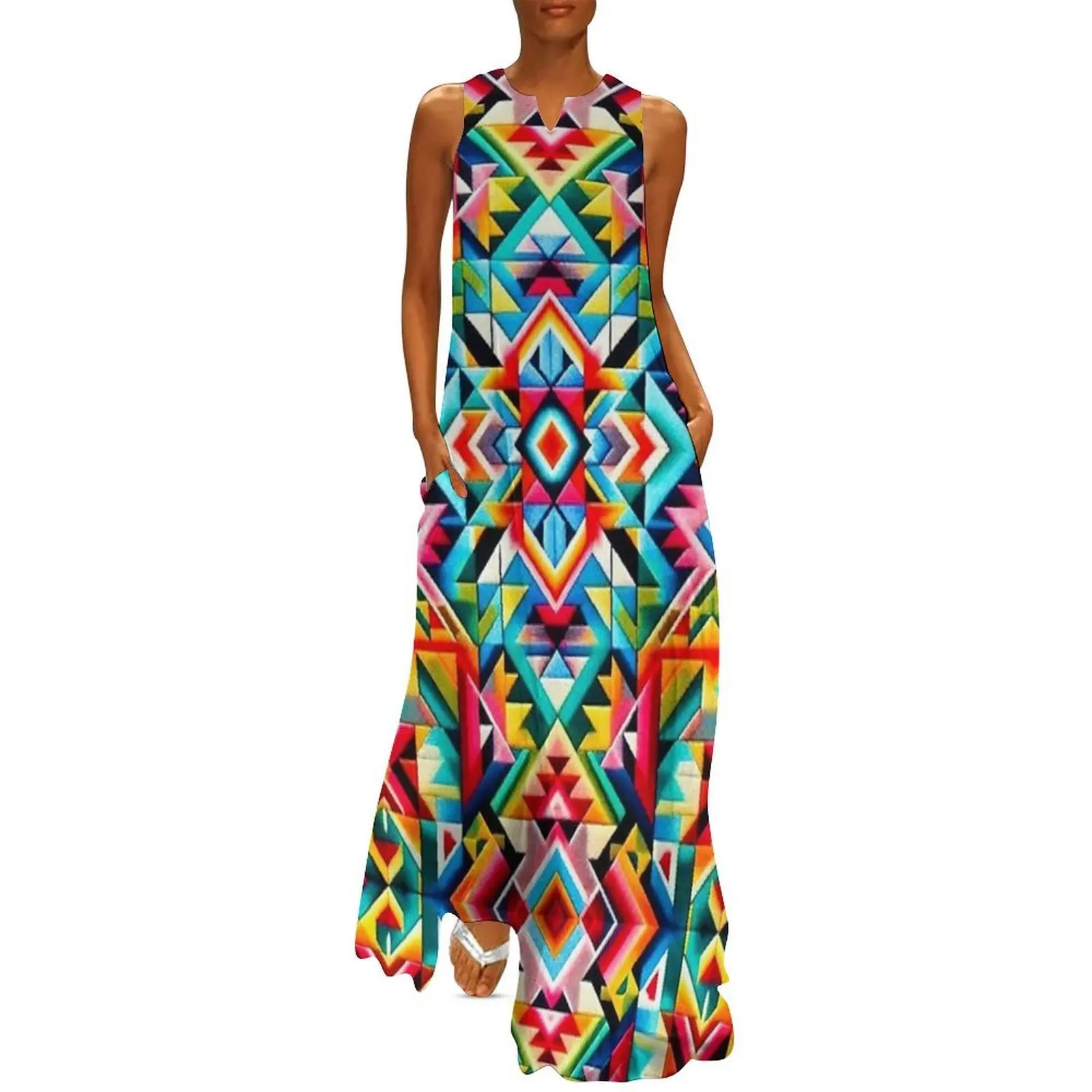

navajo pattern Long Dress elegant evening dresses for women 2025 Woman's evening dress sexy dress elegant guest wedding