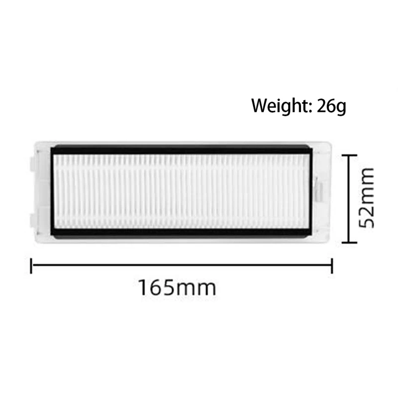 8 шт. запасные части, аксессуары для Roborock P10/Roborock Q Revo, робот-пылесос, запасные части, фильтр Hepa