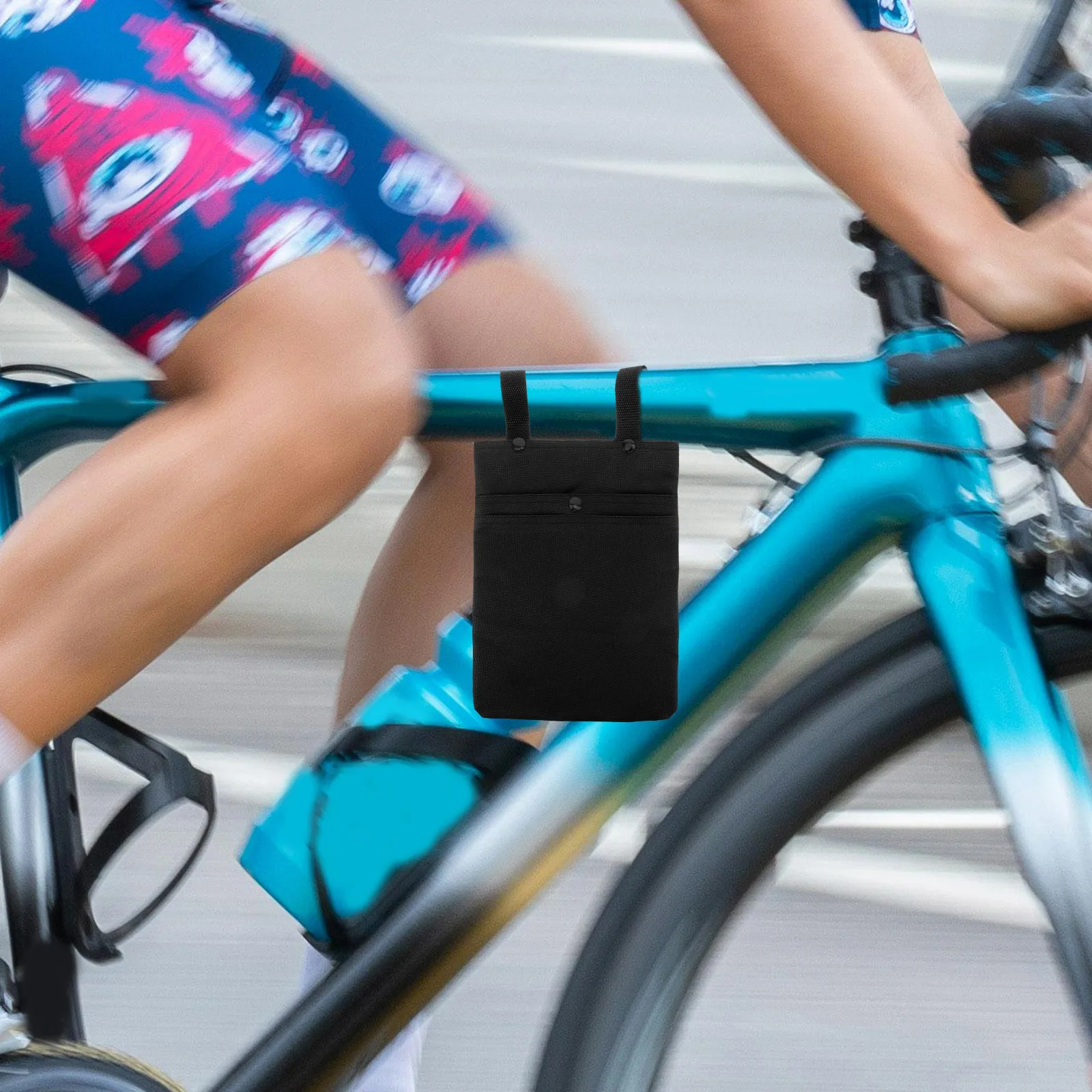 

Large Capacity Bike Handlebar Bag For Electric Scooter Durable Neoprene Front Hanging Storage Pouch Portable Handlebar Mount