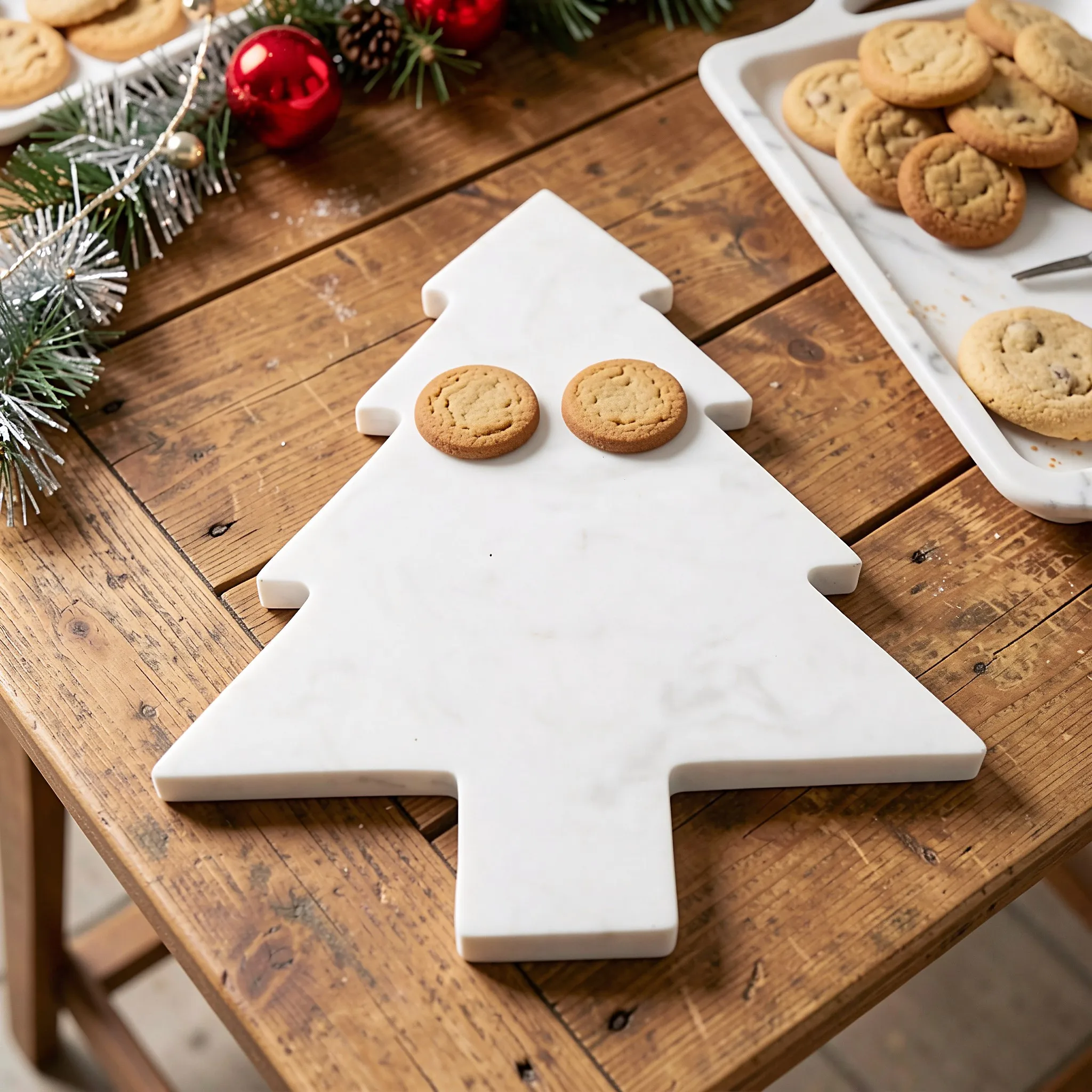 Tabla de quesos con forma de á - Marble Serving Board reseña y precio