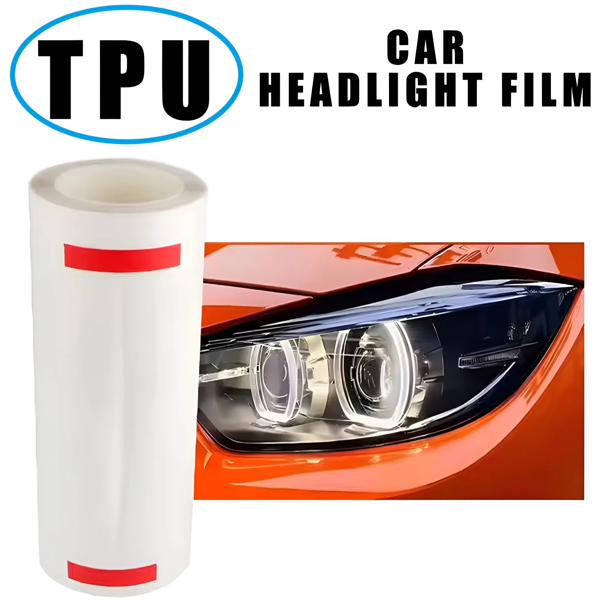 1/2/3/15M Ppf Self-healing TPU Car Headlight Anti Scratches Wrap Film Protective Car Taillights Film