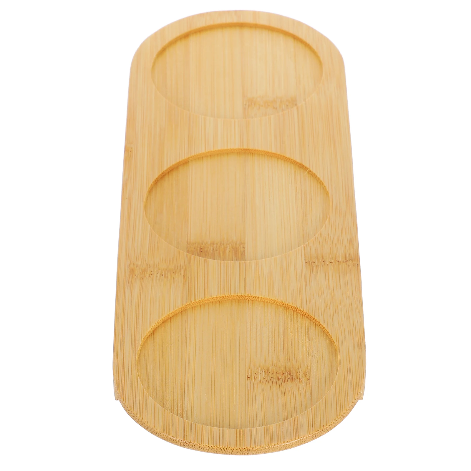 

Bamboo Coaster Glasses Beer Drink Flight Paddle Board Drink Holder Board 3 Hole Bar Tasting Boards Wooden Tray