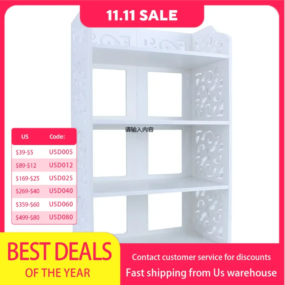 

Shoe Cabinets, 4 Tiers White Hollow Out Shoe Rack Stand Storage Organiser Shelf Easy To Assemblly for Living Room, Shoe Cabinets