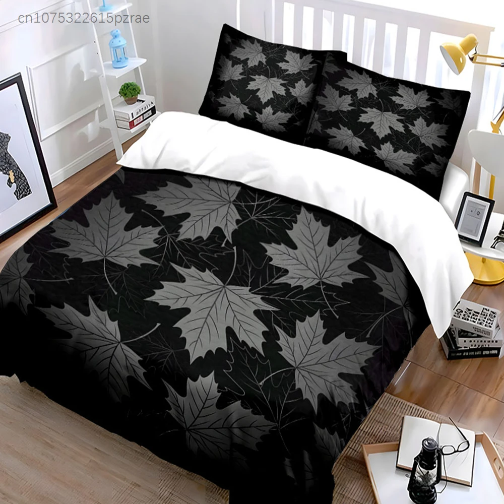 Aliexpress Leaf Pattern Bedding Set Suitable For kid's And adults' bedroom,Multiple sizes, Exquisite 3PC Bedding set, Gift
