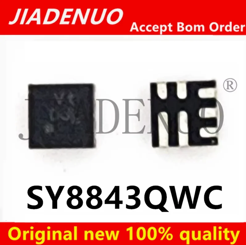 (5pcs)100% Original New SY8843QWC Screen-printed Vt QFN7 DC Synchronous Buck Chip 8843 Chipset