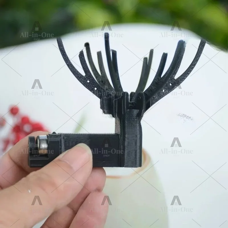 DIY Automatic Flowering Mechanical Device with Battery and Hair Clip Simulation Activity Petal Small Electric Flower Opener