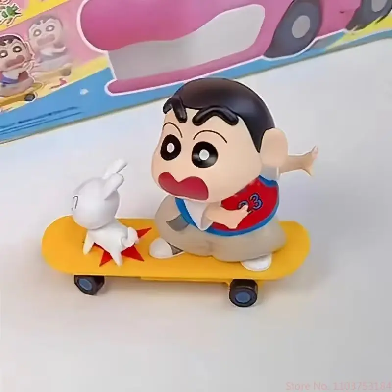 

New Hot 52toys Crayon Shinchan Dynamic Super Vitality Series Blind Box Mobile Clockwork Handmade Fun Toy Ornament Wind-Up Gifts
