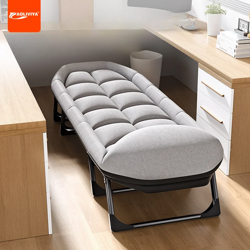 Aoliviya 점심 휴식 접이식 침대, 싱글 오피스, 초경량, 매우 두꺼운, 플러스 사이즈, 가정용 조절 가능한 접이식 침대, 경량 C 