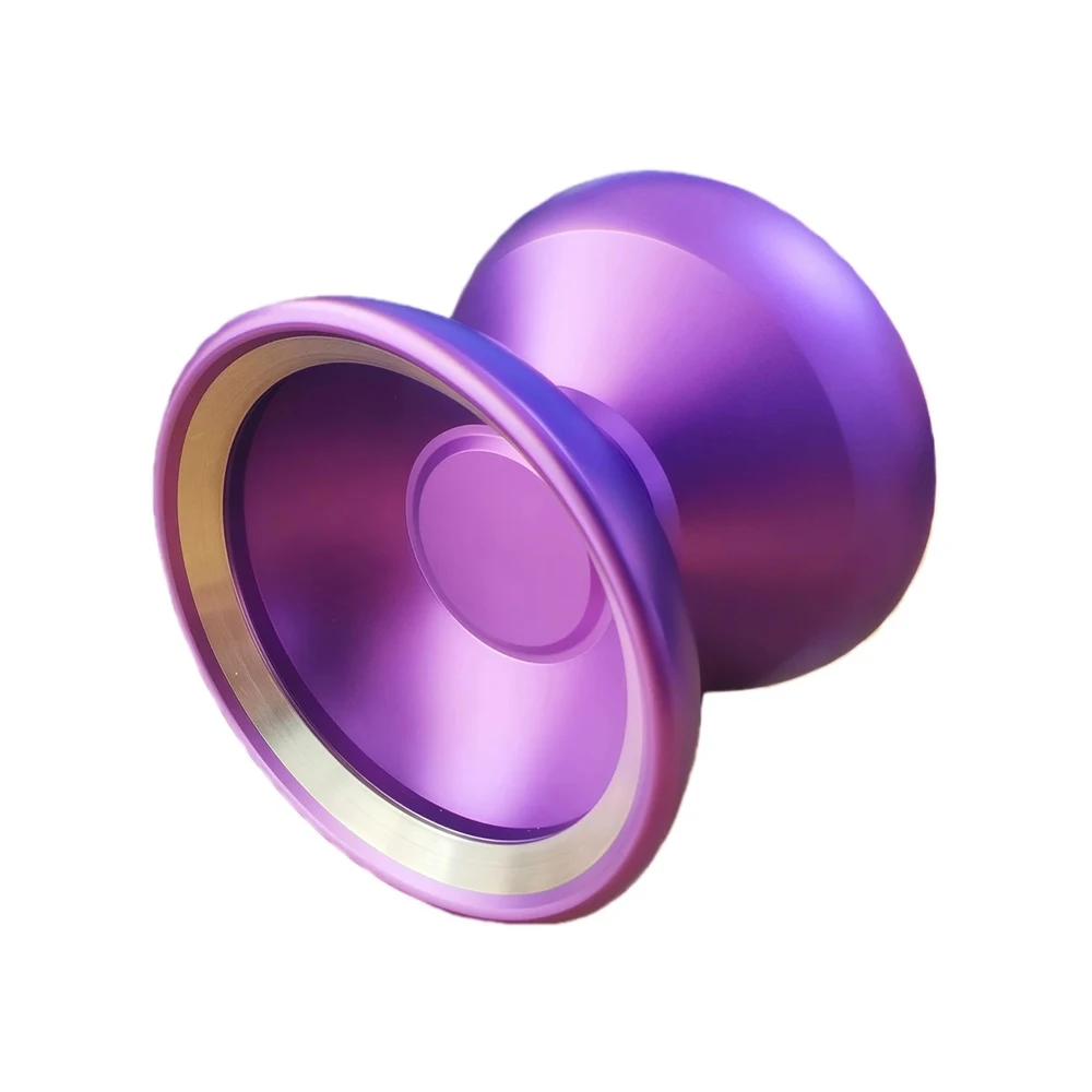 سبائك الألومنيوم المصنوعة من الفولاذ المقاوم للصدأ مادة مزدوجة مخرطة Yoyo عالية السرعة Yo-yo CNC مع سلسلة دوارة عبوة رائعة #1