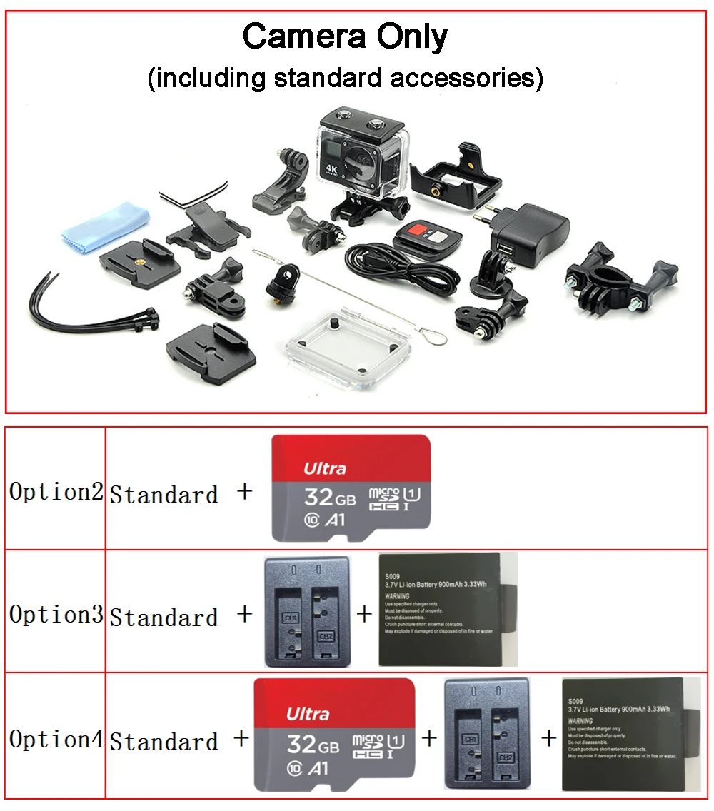 4K Ultra HD Action Camera Double LCD 2\