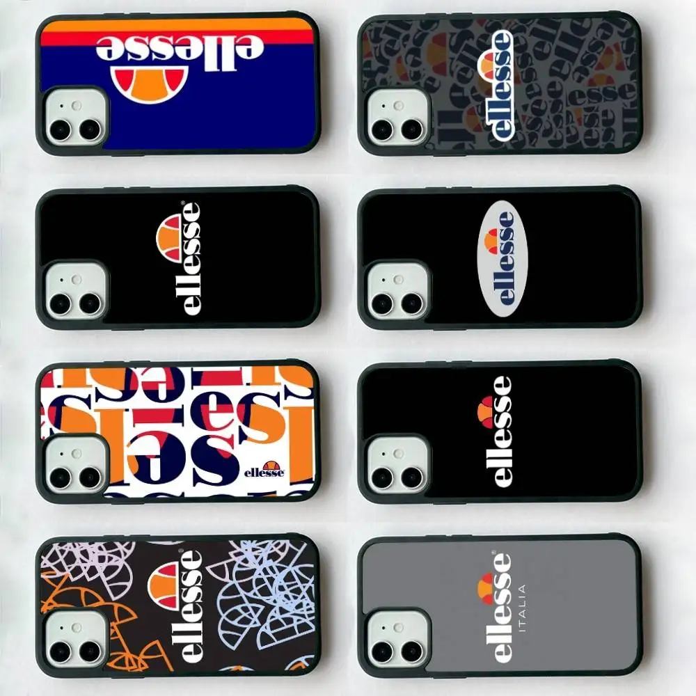 1PC Brand E-Ellesse PC+TPU Protective Phone Case For IPhone 17 16 Pro Max 15 Plus 14 13 12 11 Cover