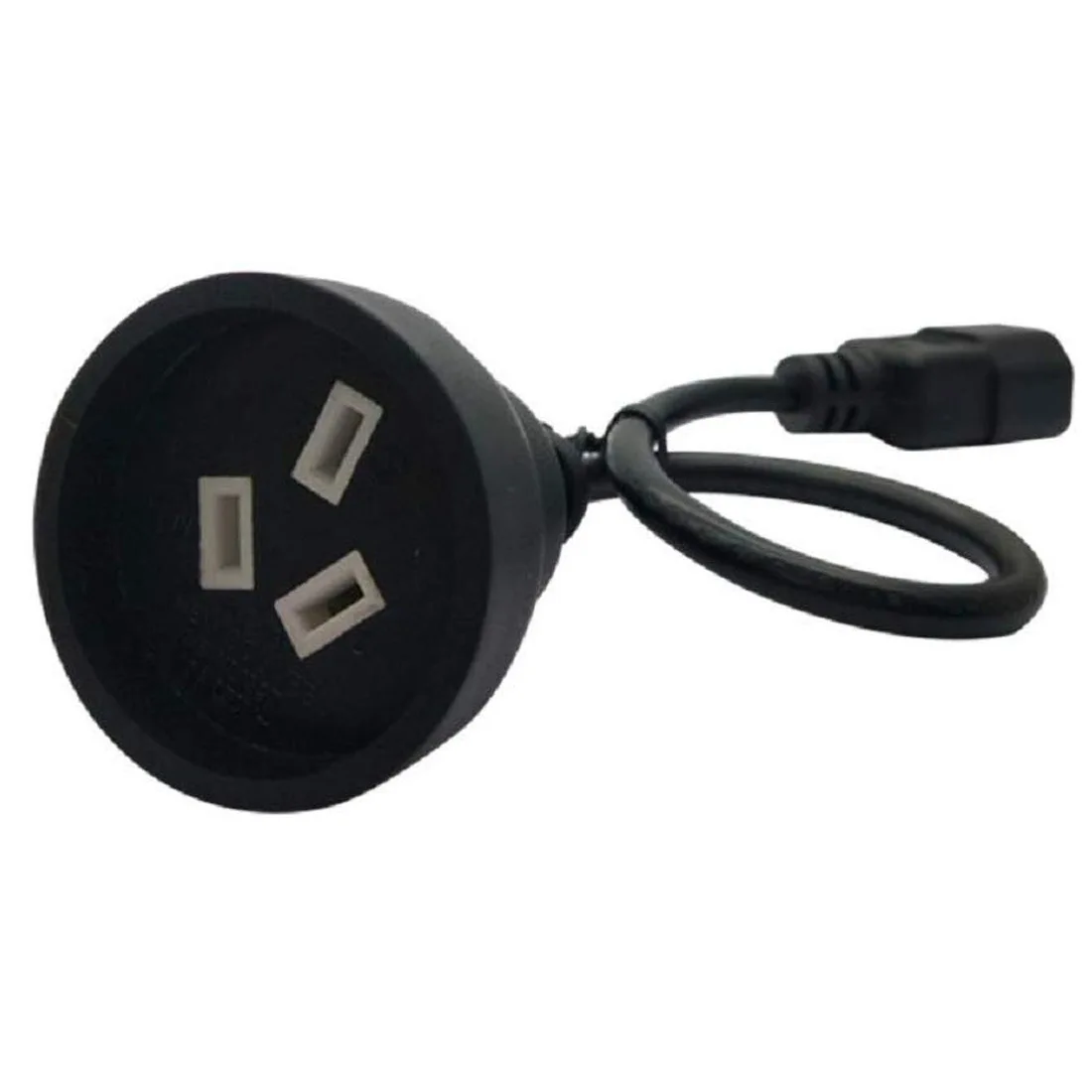 Black Copper 0.3M 1.5M Male to Female PDU/UPS Power Cable IEC320-C14 to Notional/Australian Standard Female Extension Power Cord