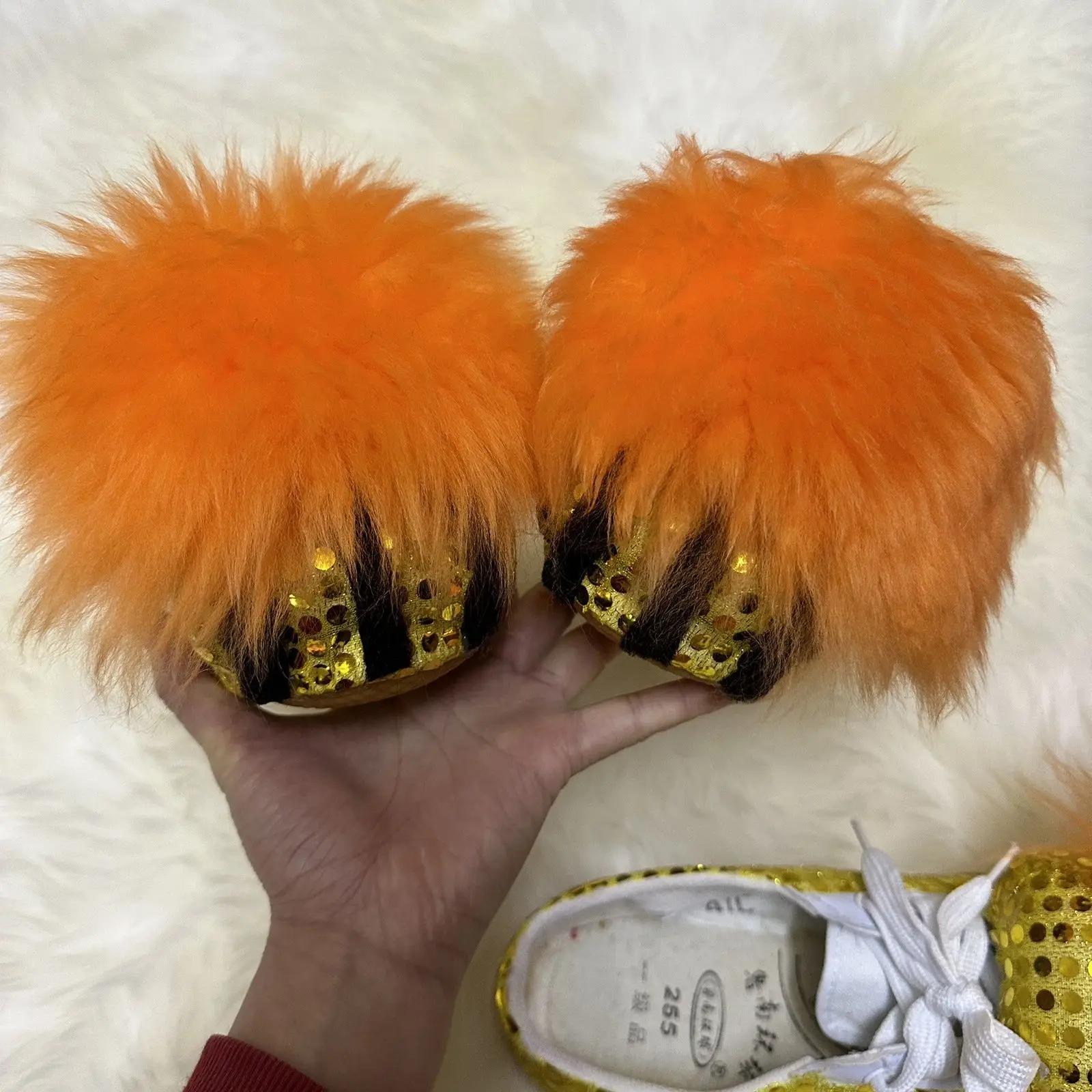 Kid Dragon Claw Lion Dance Shoes Costume Kung Fu Kid Boy Girl Children Chinese National Folk Ancient Traditional
