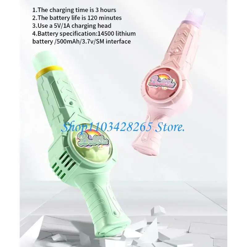 Bubble Machine Nebelwirkung Bubble Blower Outdoor Spielzeug für Kinder Erwachsene Aktivität G2TE