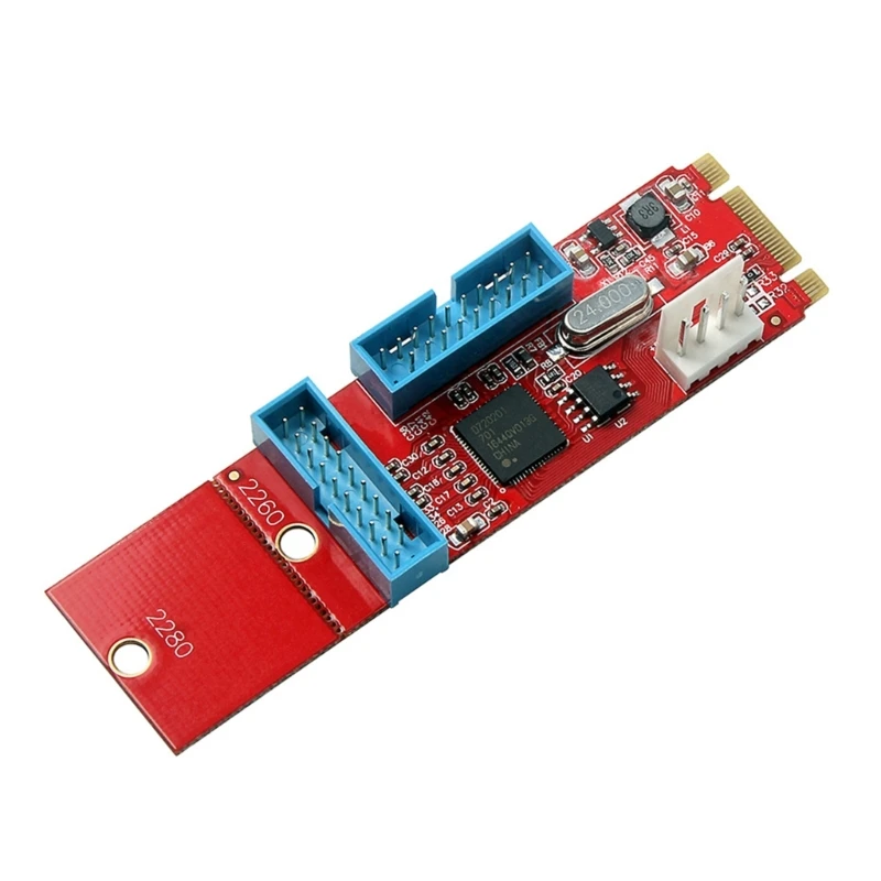NGFF M.2 a 19Pin 20Pin USB Adaptador Convertidor Tarjeta Conector alimentación 4 pines