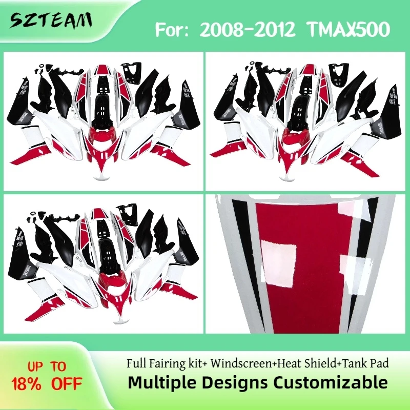 

Комплект обтекателей для YAMAHA TMAX-500 2008-2012, TMAX500 08-12, неоригинальные, литьевые, для мотоциклов, профессиональные