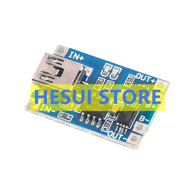 MINI USB version 1A lithium battery charging and protection integrated board charging protection
