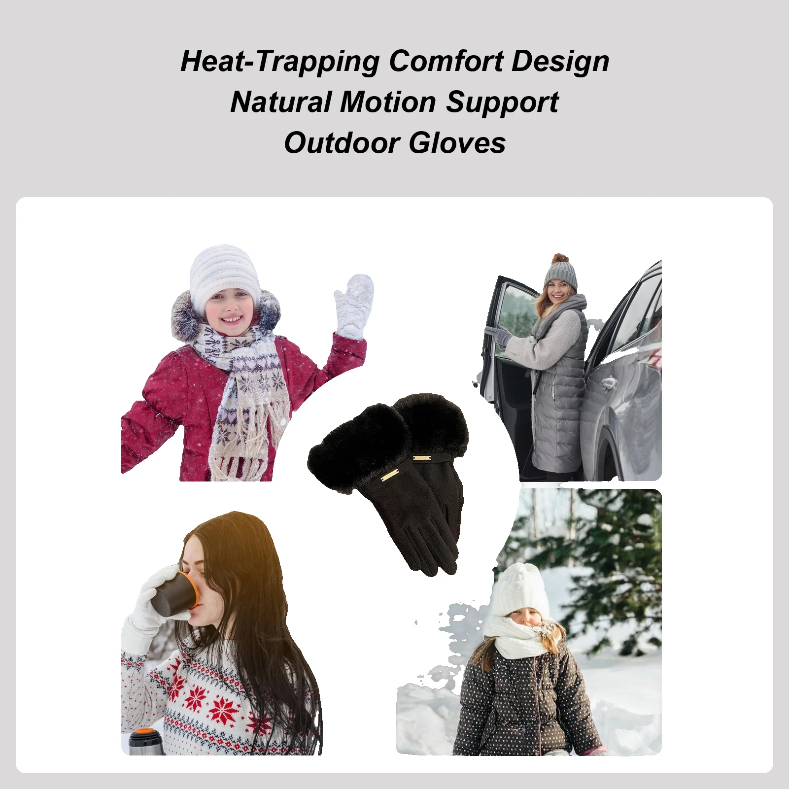 Skihandschuhe, warme Fäustlinge, Touchscreen, Snowboard-Handschuhe für Männer und Frauen, Eltern, Radfahren, Radfahren, Sportfahren, Fahren im Freien