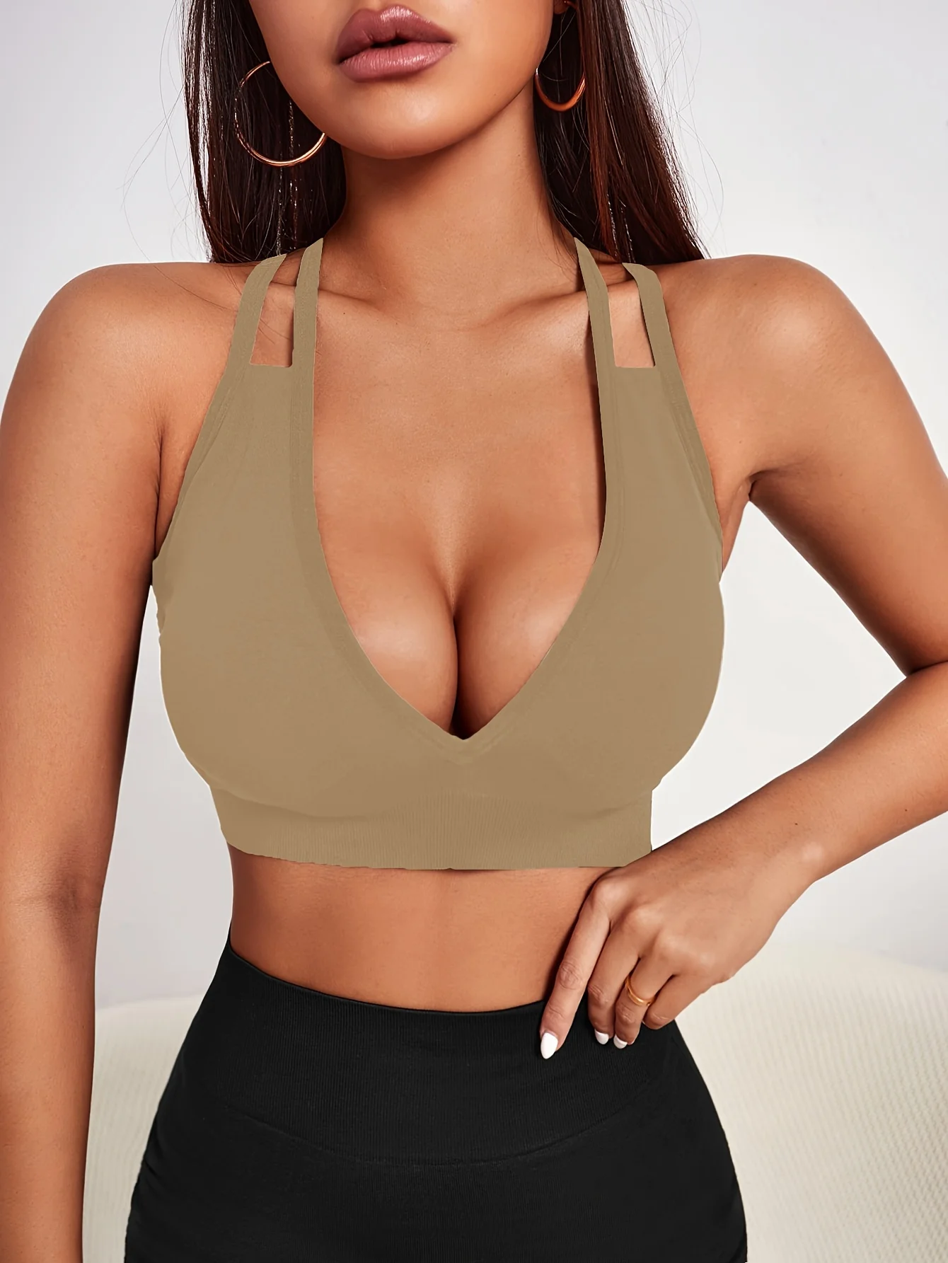 Women's Sports Bra Ivy Ribbed — Seamless, Ribbed