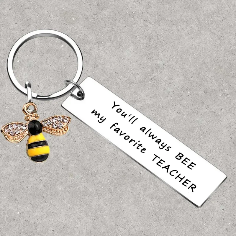 Hot Best Teacher Gifts Keychain Teacher Appreciation Gifts Key Rings Teacher Keepsake End of Year Gift