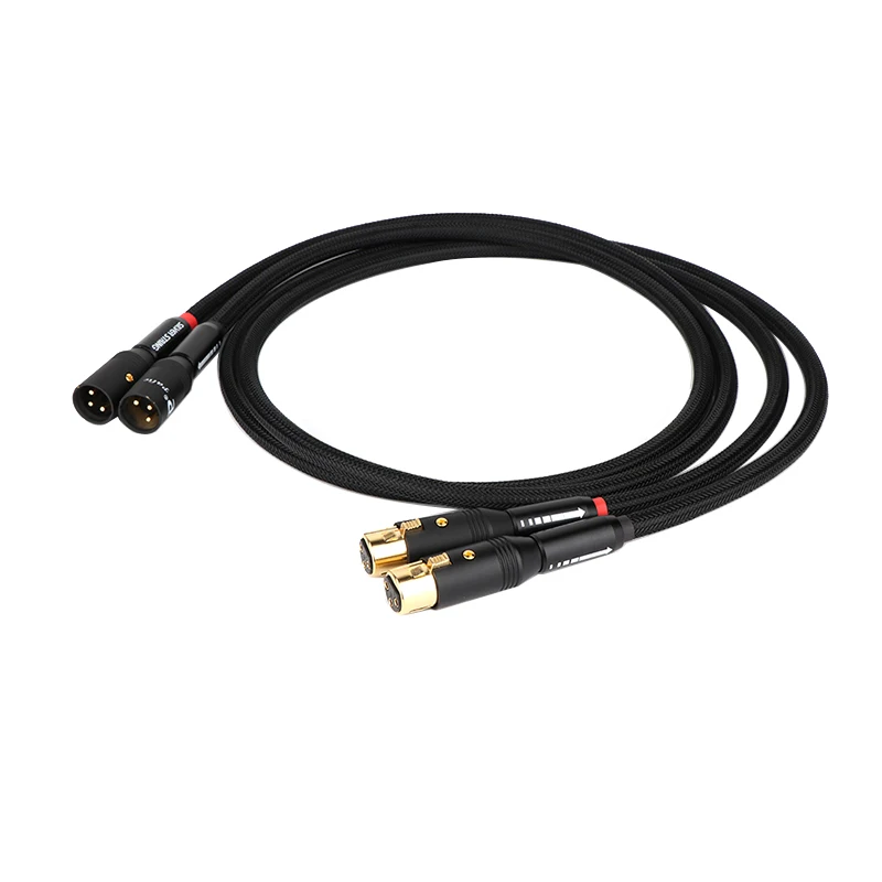 Silver Plated Hifi XLR Cable Hi-end G5 Hifi 2 XLR Male to 2 XLR Female Cable