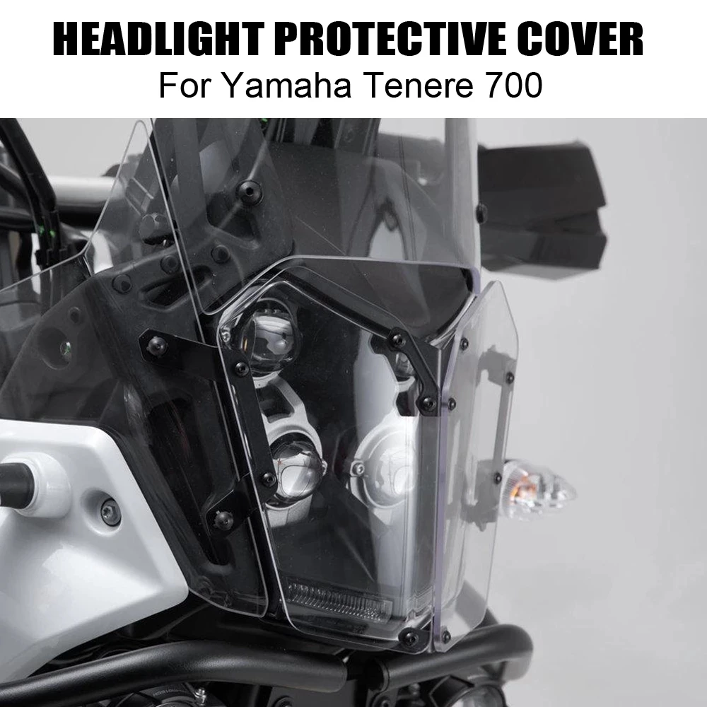 

Motorcycle High Quality Acrylic Headlight Protector Grille Guard Cover Protection Grill For Yamaha Tenere 700 Tenere700 2019-UP