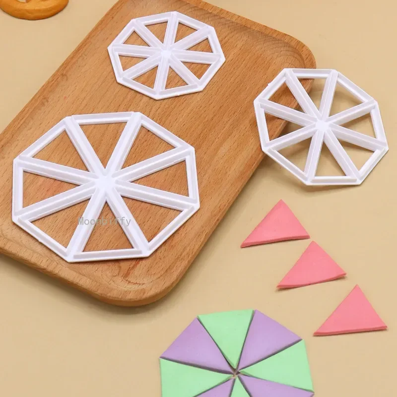 3Pcs Triangle Shape Flag Fondant Cake Mold Biscuits Baking Tools Decoration Kitchen Accessories Cookie Cutter Stamps Bakeware