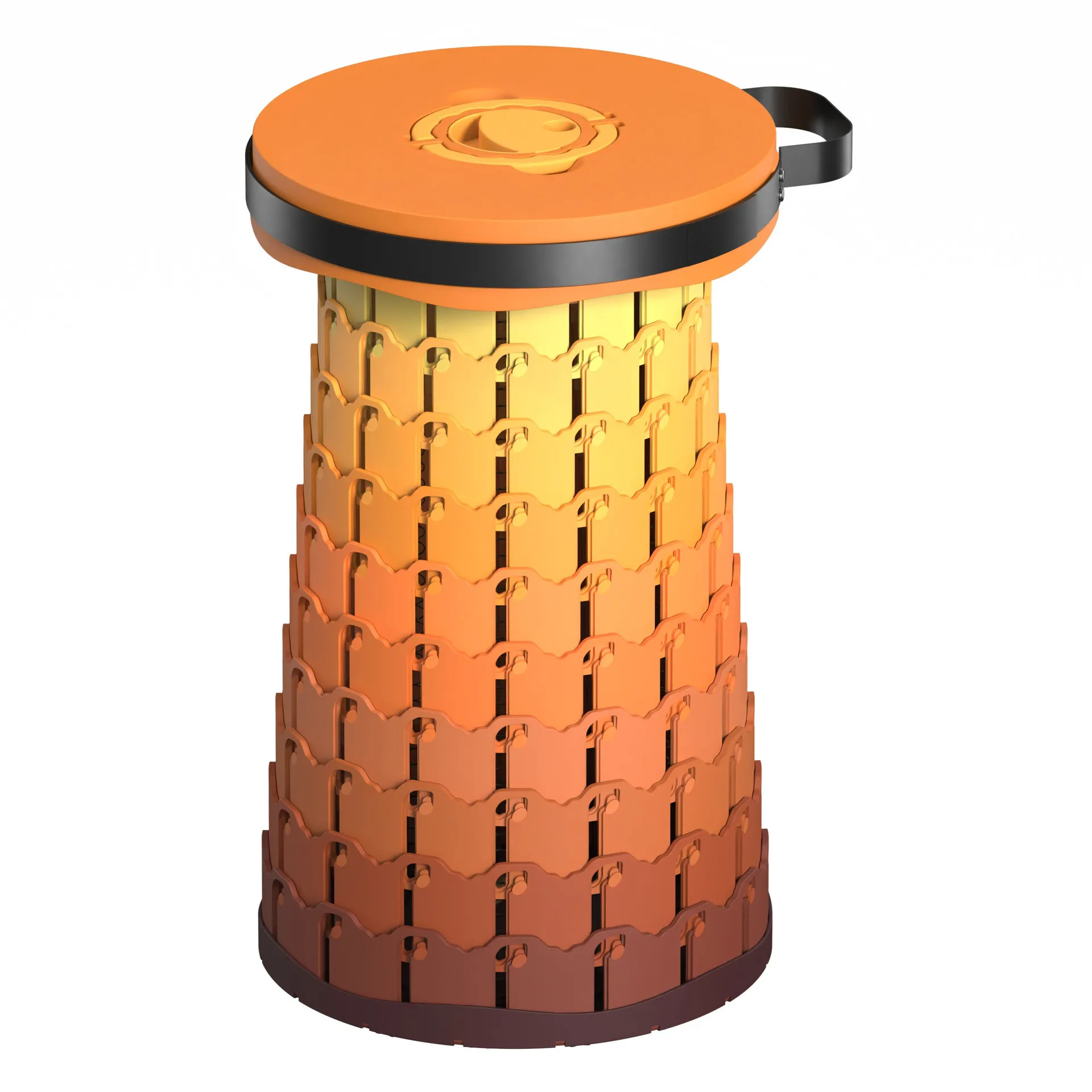 

Collapsible Stool Wider Taller Pop Up Seat, Heavy Duty Portable Retractable Folding Chair Travel Foot Rest for Camping Outdoors