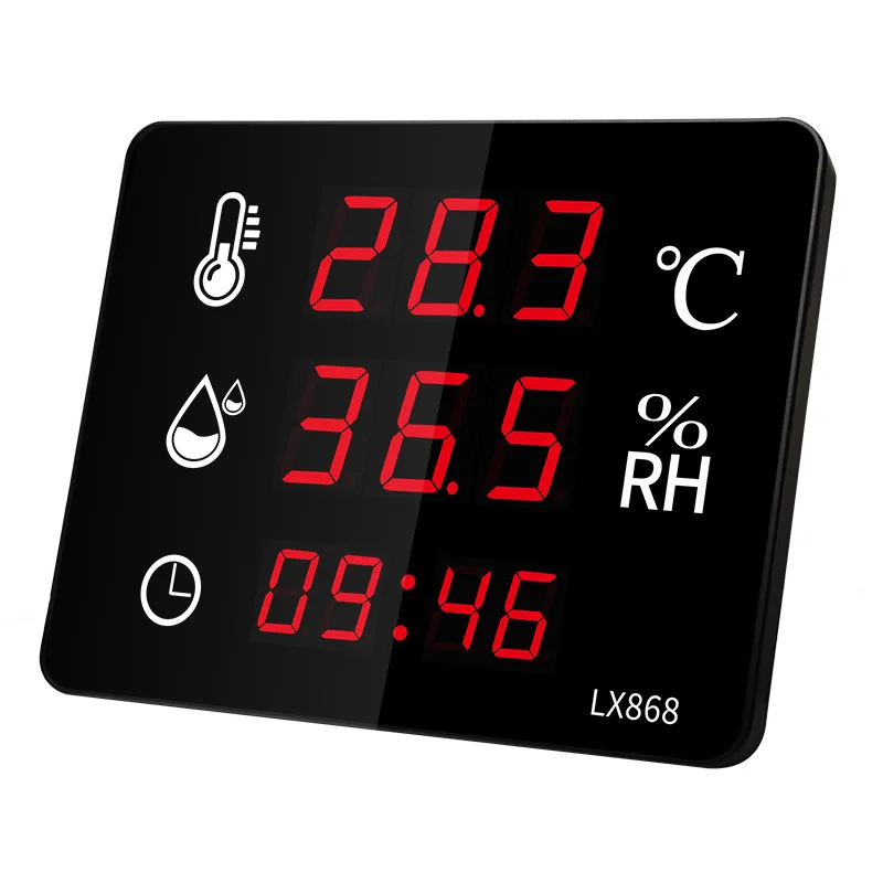 outdoor thermometer hygrometer Wall mounted Clockindoor Temperature Meter for Home  with sensor pool digital environment probe