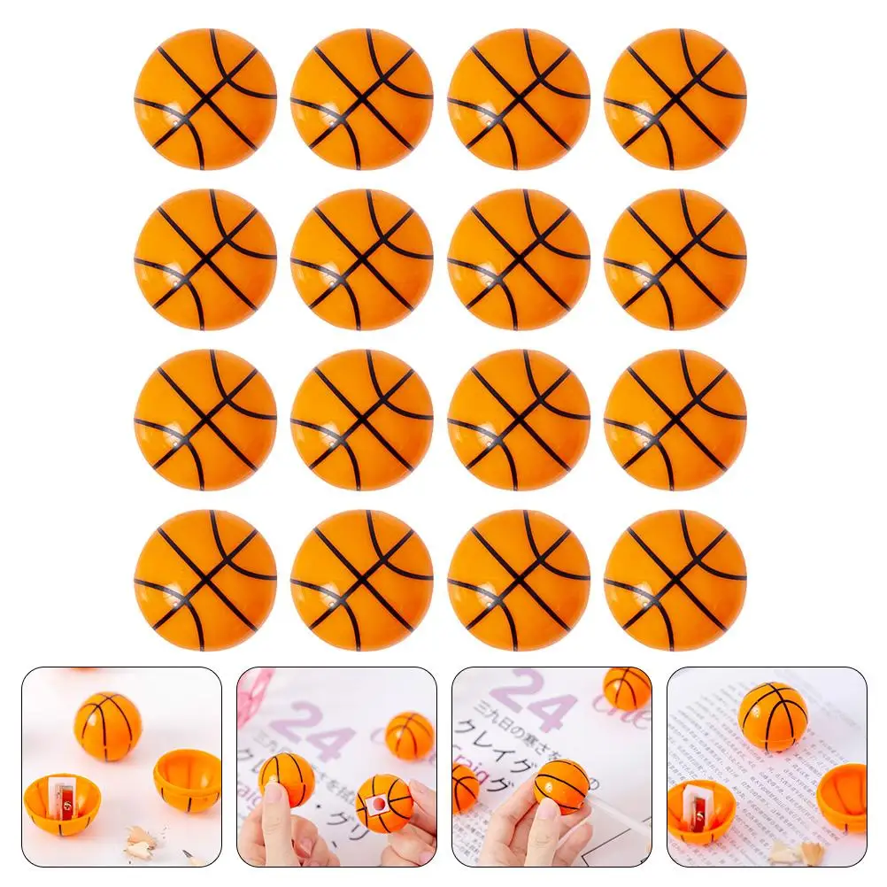 16 pezzi Temperamatite da basket Materiale Formato compatto Manuale Studente Cancelleria Strumento universale Temperamatite