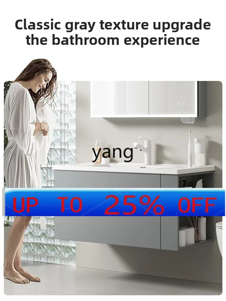 

Lh ceramic integrated basin bathroom cabinet intelligent beauty mirror cabinet bathroom washbasin