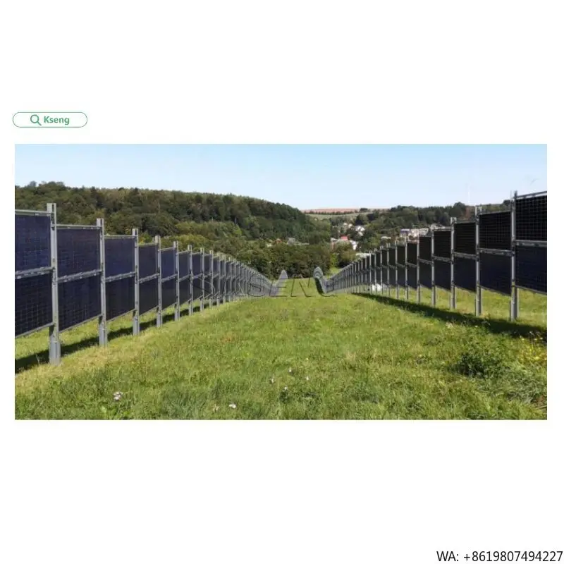 Kseng Vertical Solar Fence Stand Ground Mounting Farm Racking Panel Mounts Mounting System