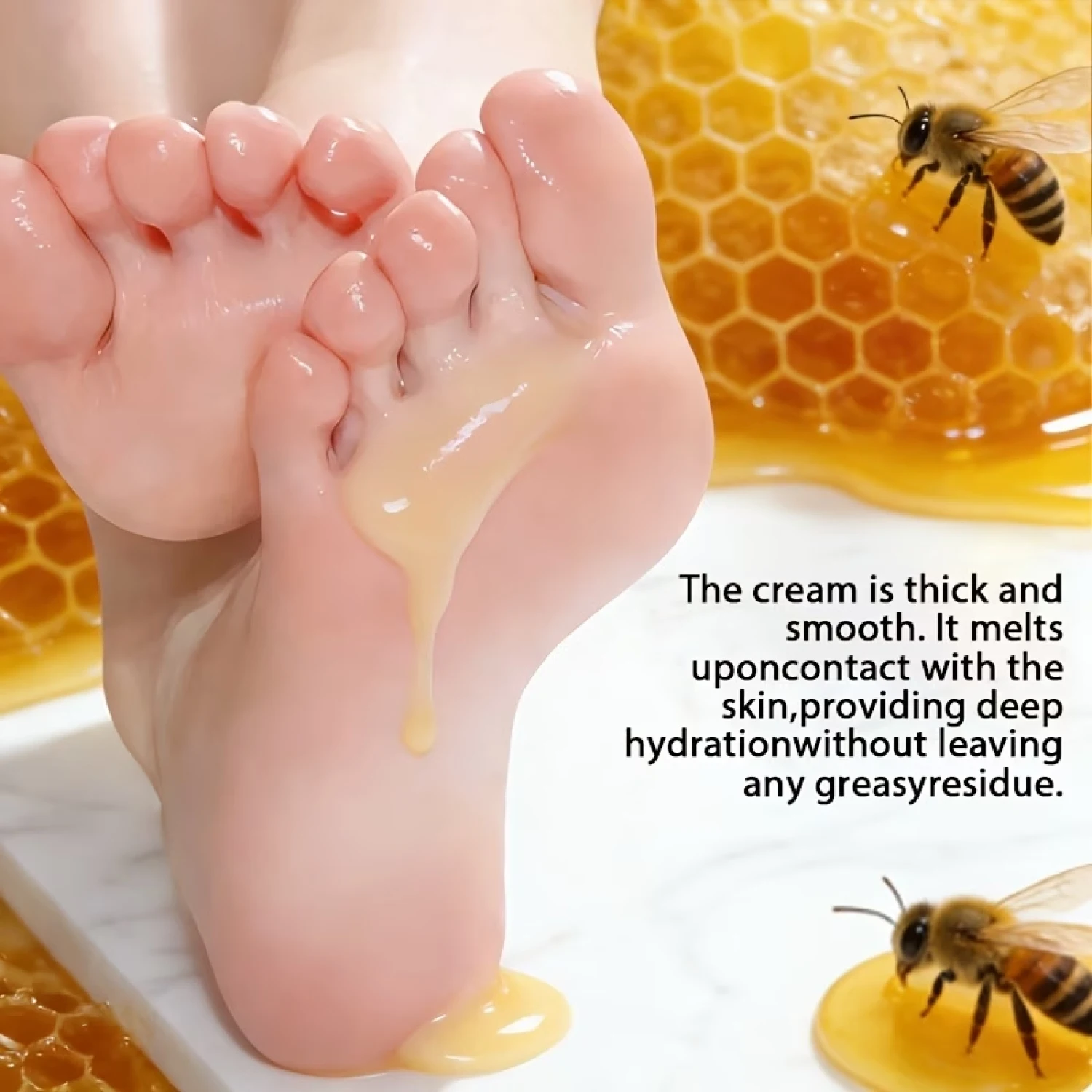 Manuka Honey Foot Balm – Moisturizing Firming Balm for Dry Rough Skin, with Bee Venom & Collagen – 30g