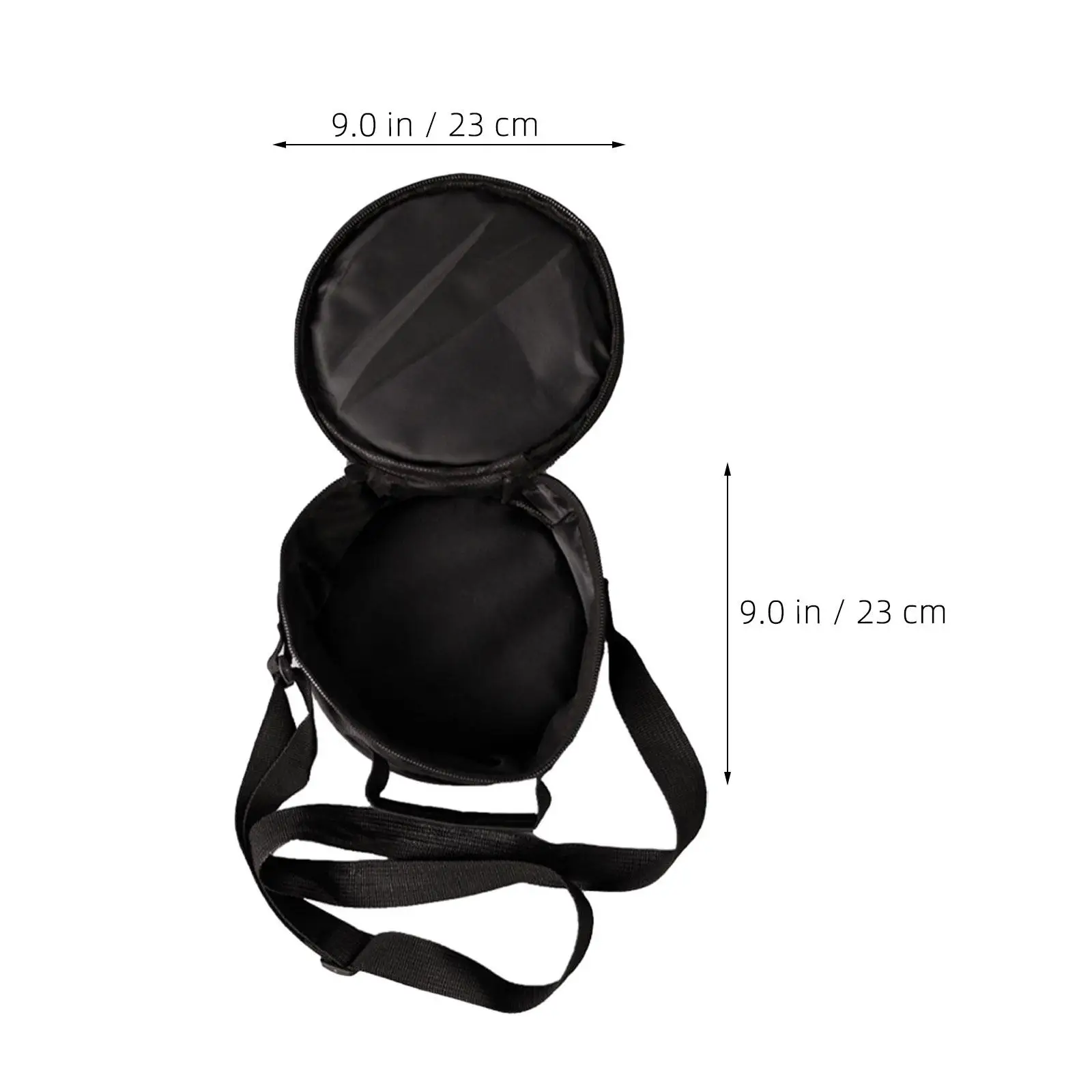 Oxford Cotton Steel Tongue Drum Bag Stain Resistant Black Protective Drum Carry Pouch for Percussion Instrument Transportation