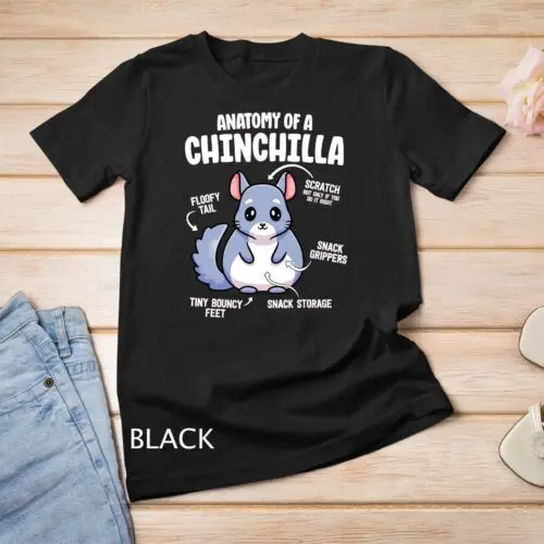 Anatomy Of A Chinchilla Shirts For Women Lover Mom Unisex T-shirt