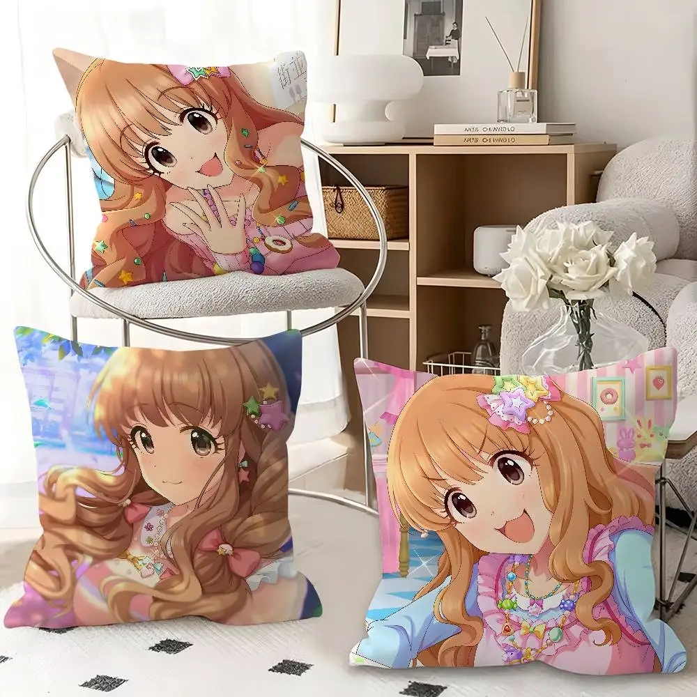 1pc Kirari Moroboshi Idolmaster Pillow Case Fashion Square Pillowcase Bedroom Sofa Room Ins Decoration Leisure