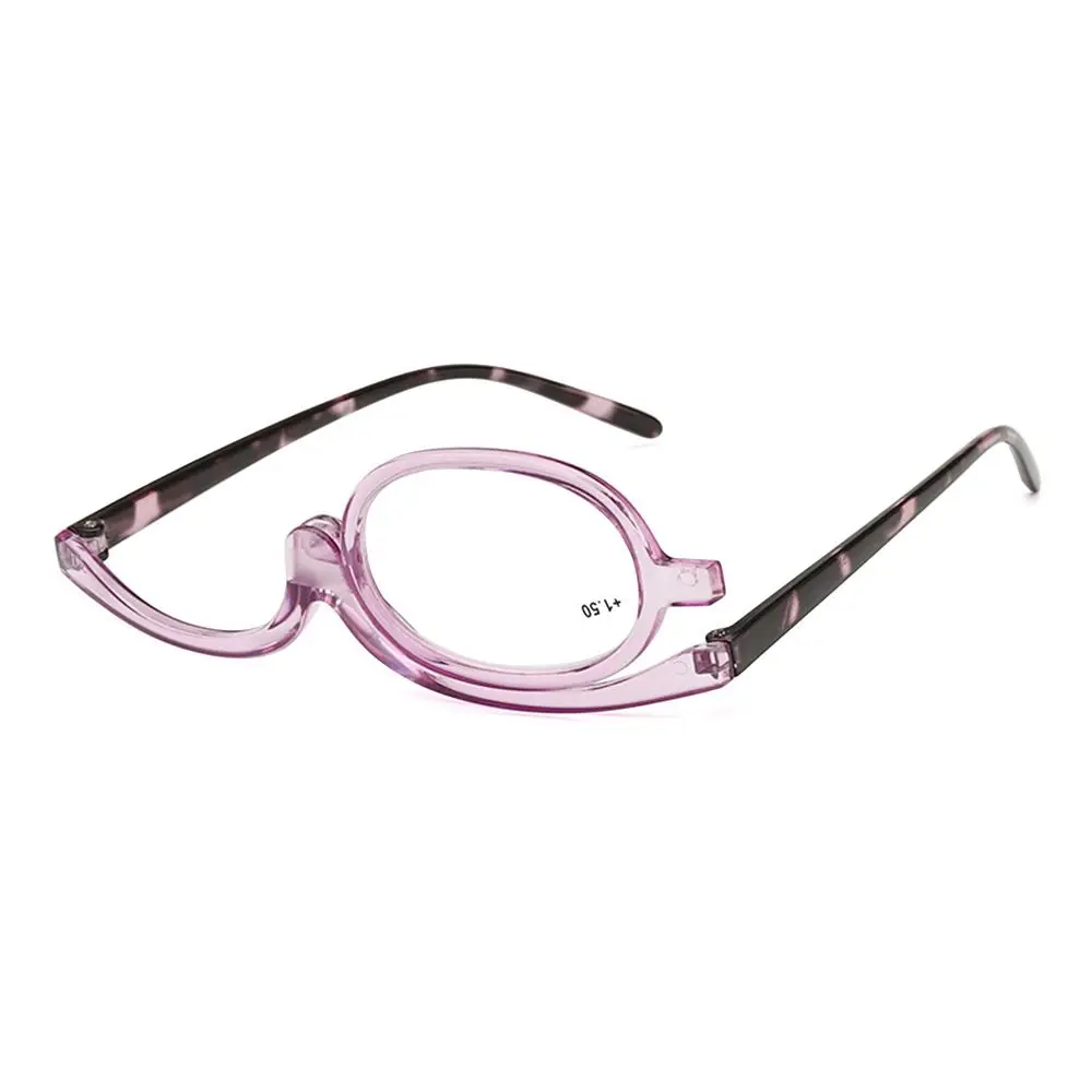 +1.0~+4.0 Diopter Rotating Makeup Reading Glasses Vision Care Eyewear Folding Eyeglasses Colourful Frame Magnifying Glasses