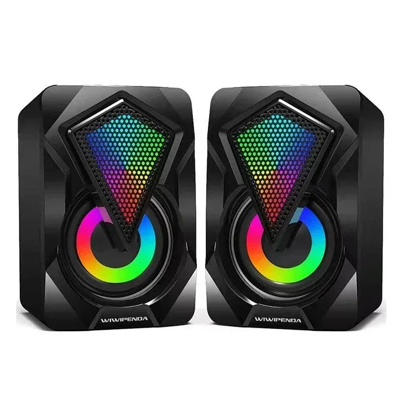 Mini haut-parleurs USB pour ordinateur, son puissant et basses profondes, haut-parleurs audio multimédia pour ordinateur portable, ordinateur de bureau