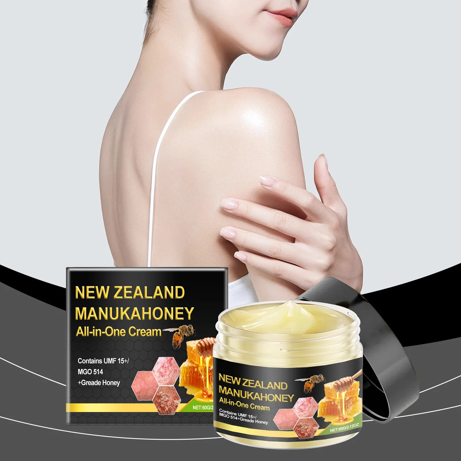 

Bee Venom Body Care Cream Firm Skins Repair Damage Relieve Discomfort Improving Roughness Enhance Elasticity Skin Soothing Cream
