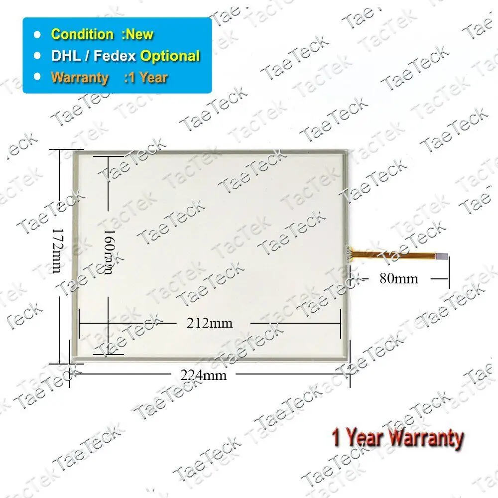 Touch Screen Panel Glass Digitizer for GEFRAN GF-VEDOML-104CT-VW0-00-00-G #