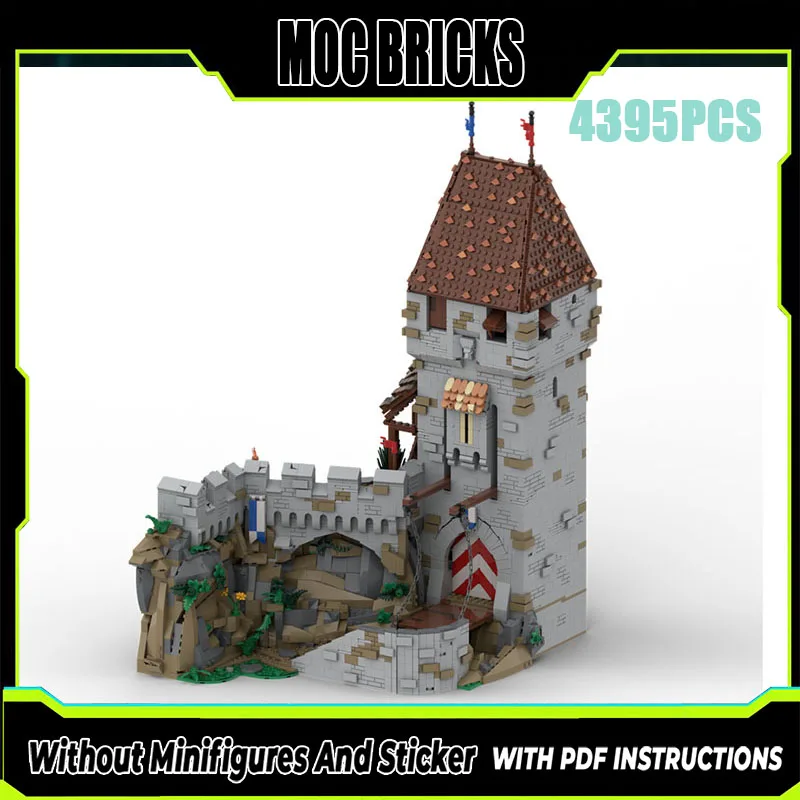 

Новый конструктор MOC: Средневековый замок Хорнрайт – Главные ворота и башня. Модульный детский конструктор-игрушка. Подарочный набор для самостоятельной сборки.