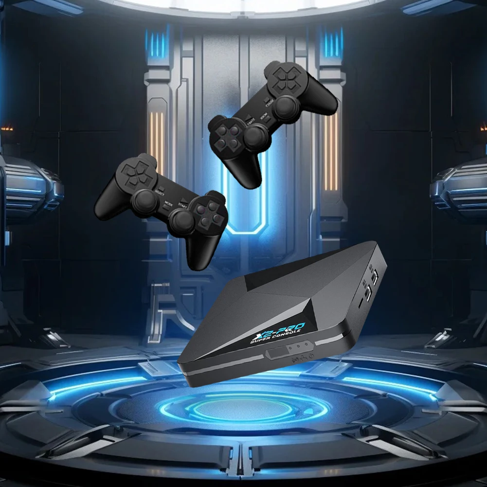وحدة تحكم X2 PRO Super المدمجة 100000 + وحدة تحكم محاكي الألعاب 4K UHD 2.4G/5G WiFi BT 4.3 متوافقة مع 60+ محاكيات للأطفال والكبار