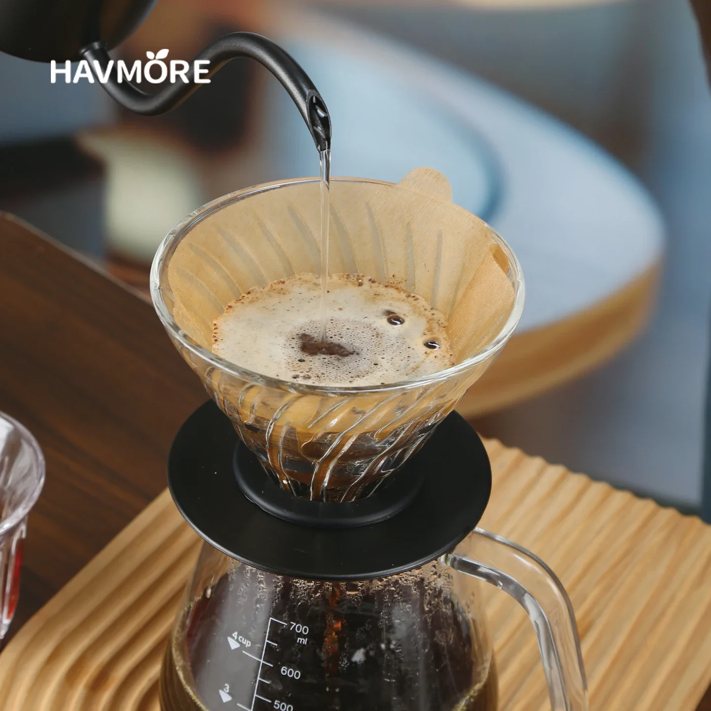 Handmade High Borosilicate Glass Pot Pour Over Coffee Pot For Coffee Maker Use